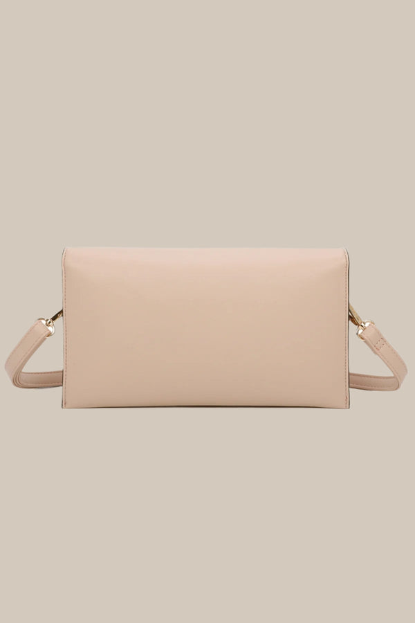 Carraig Donn Pink Clutch Bag With Buckle Detail